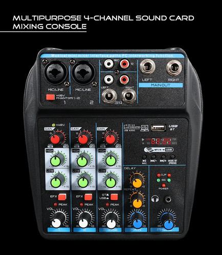 Mixer audio canali dj - mixer,