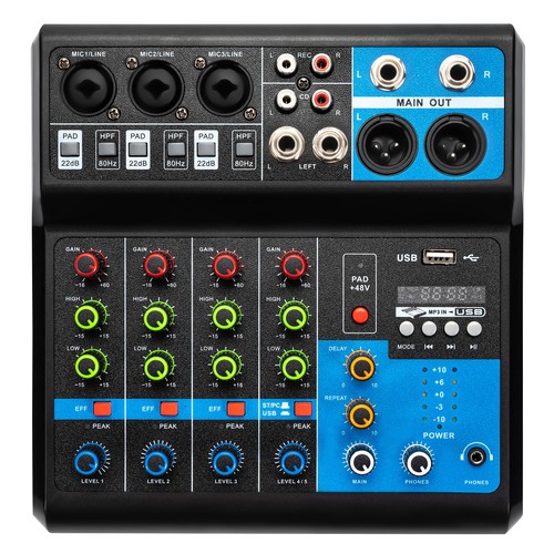 Audio mixer soundboard - dj,