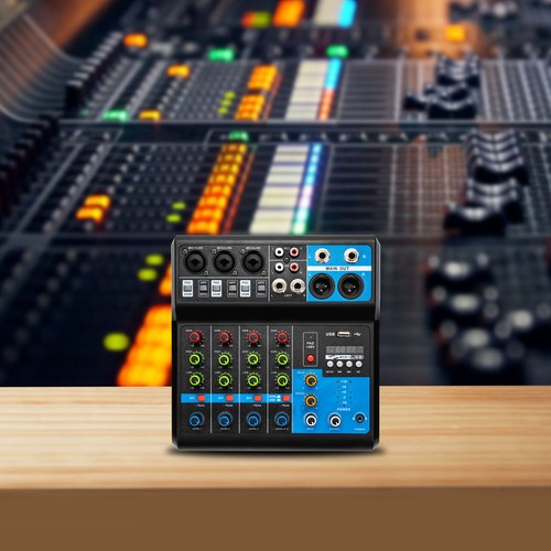 Audio mixer soundboard - dj,